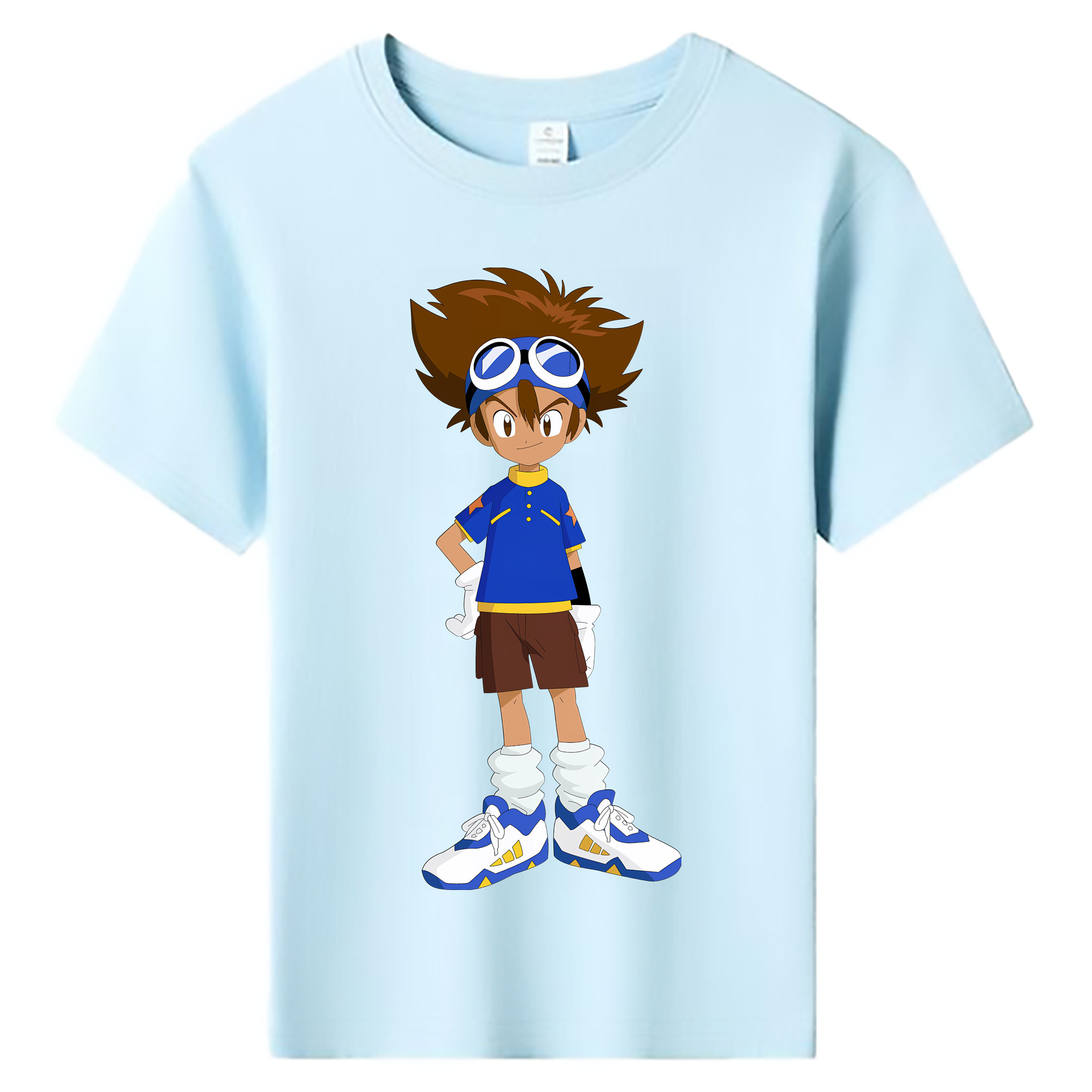 （画像用） Digimon デジタルモンスター/デジモン 綿100％キッズTシャツ（フロントプリント）